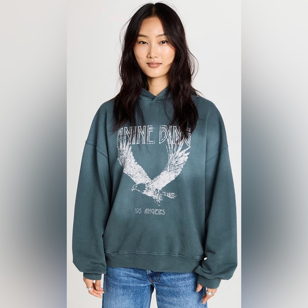 ANINE BING
Eagle Ash Hoodie Size M